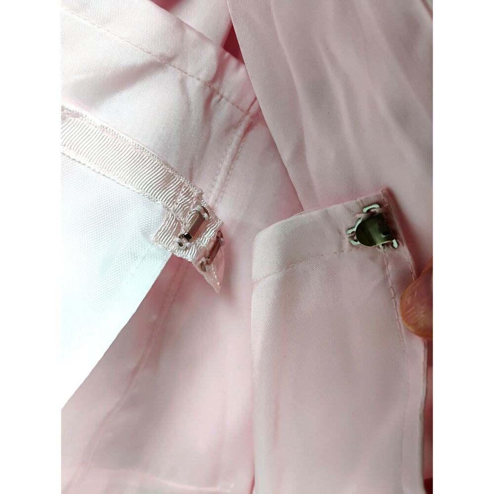 Papell Boutique Womens Pink 50s Boned Strapless Polka Dot Chiffon Dress 8 - Picture 13 of 16